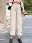Ankle Length Loose Fashion Polyester Plain Pants (Style V201813)