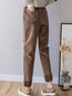 Ankle Length Skinny Fashion Pockets Corduroy Pants (Style V201815)