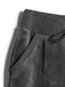 Ankle Length Slim Pockets Velvet Plain Pants (Style V201816)