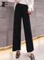 Ankle Length Loose Elegant Strappy Knitted Pants (Style V201817)