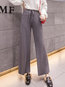 Ankle Length Loose Elegant Strappy Knitted Pants (Style V201817)