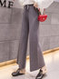 Ankle Length Loose Elegant Strappy Knitted Pants (Style V201817)