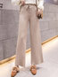 Ankle Length Loose Elegant Strappy Knitted Pants (Style V201817)