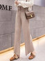 Ankle Length Loose Elegant Strappy Knitted Pants (Style V201817)