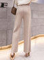 Ankle Length Loose Elegant Strappy Knitted Pants (Style V201817)