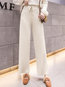 Ankle Length Loose Elegant Strappy Knitted Pants (Style V201817)