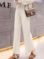 Ankle Length Loose Elegant Strappy Knitted Pants (Style V201817)