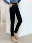 Ankle Length Slim Office Polyester Plain Pants (Style V201820)