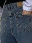 Ankle Length Loose Fashion Button Plain Jeans (Style V201826)