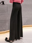 Ankle Length Loose Office Strappy Polyester Pants (Style V201827)