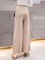 Ankle Length Loose Office Strappy Polyester Pants (Style V201827)