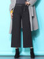 Ankle Length Loose Office Pockets Polyester Pants (Style V201834)