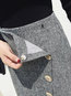 Mid-Calf Loose Elegant Belt Plain Skirt (Style V201839)