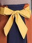 Mid-Calf Loose Elegant Bow Polyester Skirt (Style V201840)