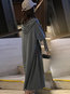 Slow Life Shift Hooded Pockets Polyester Casual Dresses (Style V201846)