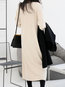 Modest Sweater Notched Solid Color Knitted Casual Dresses (Style V201851)