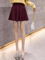 Mini A-line Date Night Knitted Plain Skirt (Style V201866)