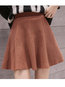 Mini A-line Date Night Knitted Plain Skirt (Style V201866)