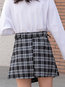 Mini Asymmetrical Fashion Asymmetrical Polyester Skirt (Style V201876)