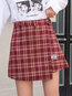 Mini Asymmetrical Fashion Asymmetrical Polyester Skirt (Style V201876)