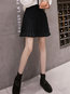 Mini Pleated Elegant Knitted Plain Skirt (Style V201888)