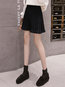 Mini Pleated Elegant Knitted Plain Skirt (Style V201888)