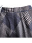 Ankle Length Elegant Pattern Polyester Geometric Skirt (Style V201898)