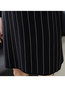 Classy Round Neck Striped Pattern Polyester Midi Dresses (Style V201902)