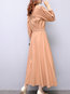 Date Night Round Neck Solid Color Strappy Cotton Maxi Dresses (Style V201908)