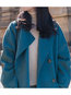 Shawl Collar Midi Casual Plain Button Coat (Style V201912)
