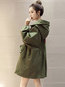 Long Loose Elegant Cotton Button Coat (Style V201913)