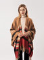 Western Plaid Polyester Cape (Style V201920)