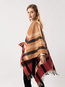 Western Plaid Polyester Cape (Style V201920)