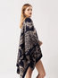 Western Floral Cashmere Cape (Style V201921)