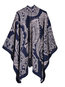 Western Floral Cashmere Cape (Style V201921)