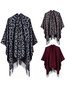 Date Night Leopard Polyester Tassel Cape (Style V201922)