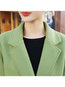 Shawl Collar Long Plain Woolen Fabric Pockets Coat (Style V201925)