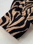 Shirt Collar Straight Fashion Zebra Stripe Chiffon Blouse (Style V201931)