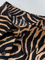 Shirt Collar Straight Fashion Zebra Stripe Chiffon Blouse (Style V201931)