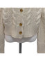 Short Loose Casual Plain Button Sweater (Style V201942)
