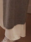 Turtleneck Long Loose Plain Acrylic Sweater (Style V201944)