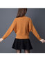 V-neck Short Slim Date Night Plain Sweater (Style V201945)