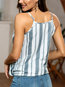 Slim Fashion Striped Polyester Pattern T Shirt (Style V300176)