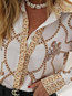 Shirt Collar Loose Party Floral Pattern Blouse (Style V300271)