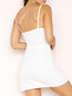 Glamorous A-line V-neck Solid Color Polyester Mini Dresses (Style V300375)