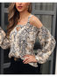 Off The Shoulder Standard Loose Date Night Polyester Blouse (Style V300820)