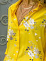Shirt Collar Date Night Floral Polyester Button Blouse (Style V300826)