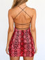 Glamorous Bodycon Snakeskin Print Pattern Polyester Bodycon Dresses (Style V300876)