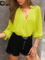 Standard Straight Beach Plain Dacron Blouse (Style V300907)